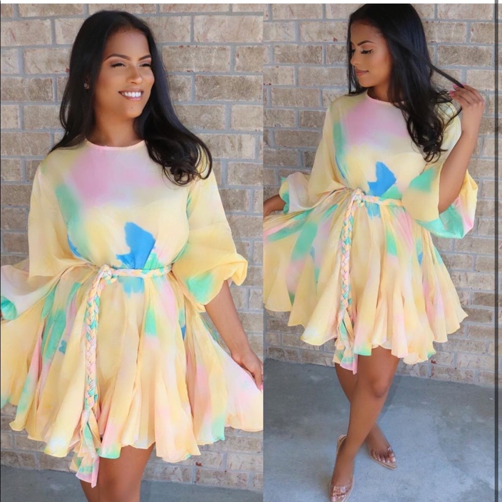 Pastel color dress